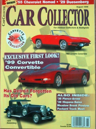 CAR COLLECTOR 1998 AUG - CORVETTE SPECIAL, XP-833
